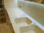 Столешница с мойкой для кухни Corian